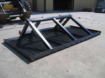 Skidsteer land plane grader leveler attachment