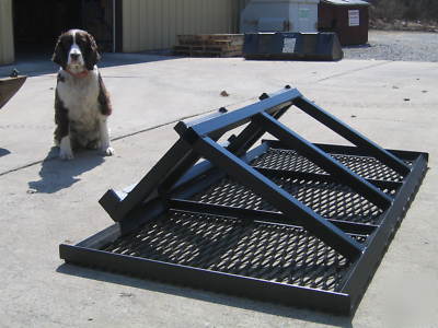 Skidsteer land plane grader leveler attachment