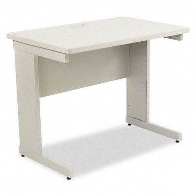 Modular corner worktable, 36W x 24D x 29H, gray