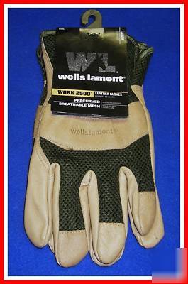 1 pair â€œwells lamontâ€ work 2500 leather work gloves