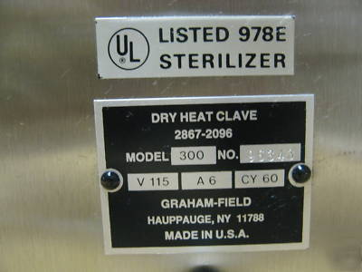 Autoclave sterilizer dry heat sterident 300 steri-dent 