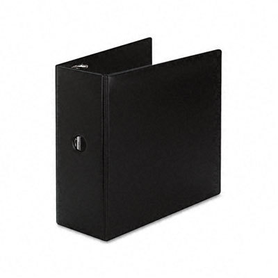 Durable slant ring lockng ref binder 5IN capacity black