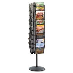 New onyx steel mesh rotating magazine display, 30 po...