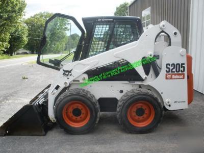 2006 bobcat S205 k series skidloader,cab w/ heat & ac 