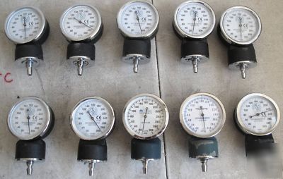 Lot of 10 sphygmomanometer gauge prestige/moore/caliber