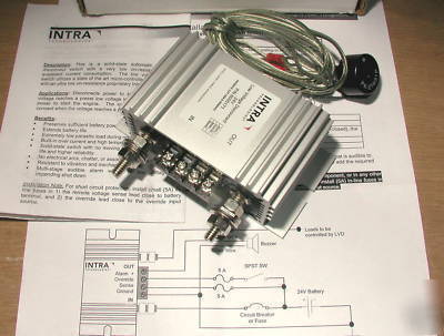 12V automatic battery isolator controller/monitor/alarm