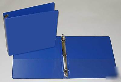 24 round ring binders, royal blue, 1â€ capacity