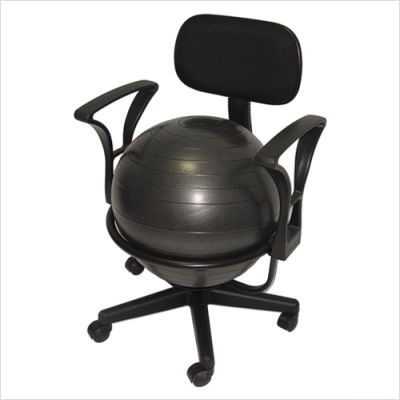 Aeromat ball chair deluxe in black