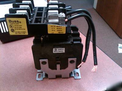 Cutler-hammer 50 amp contactor & buss fuseholder 3 pole