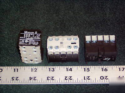 Lot of three (3) moeller 40DILE auxiliary contact block