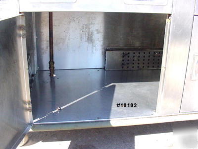 Moble steam table sneeze guard hot storage below
