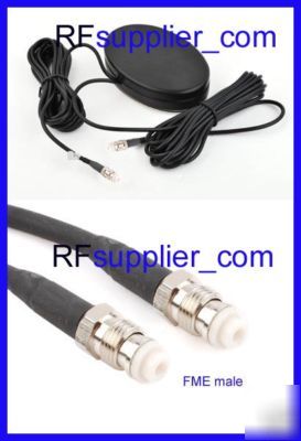 New amplified remote gps+ gsm antenna combined fme 10FT