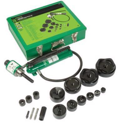 New greenlee 7310SB, 1/2 to 4â€ conduit ko punch set