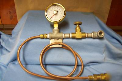 Nosok oil filled brass gauge 0-60PSI /2-1/2