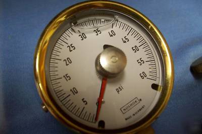 Nosok oil filled brass gauge 0-60PSI /2-1/2