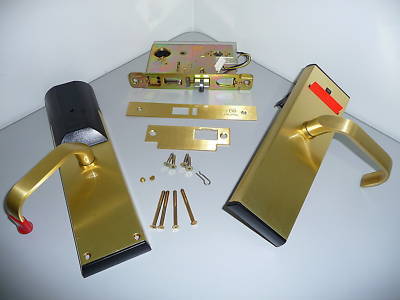 Vingcard classic - brass hotel door lock w/o deadbolt