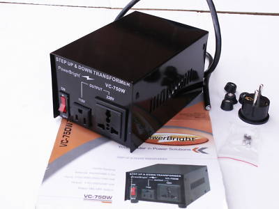 Powerbright vc-750W step up/ down transformer 110-240 v