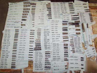 Reamers & core drills 188PCS. straight/rt/lt fluted