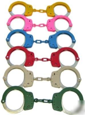 S&w weather shield color handcuffs, blue