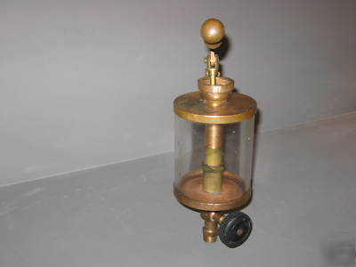 Vintage gas steam engine oiler in great condition