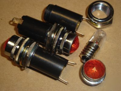 10PCS white pilot light lens,jeweled california style 