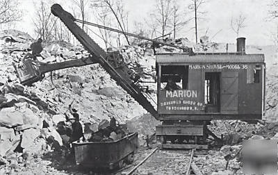 1916 marion steam shovel photo cd ho HON3 ON3 SN3 fsm 