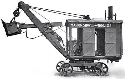 1916 marion steam shovel photo cd ho HON3 ON3 SN3 fsm 