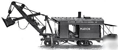 1916 marion steam shovel photo cd ho HON3 ON3 SN3 fsm 