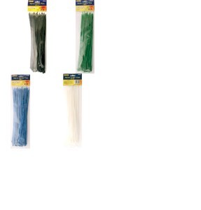 60X cable ties nylon mix colours 4.8MM x 12