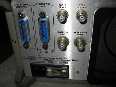 Hp 8757E 26.5 ghz scalar network analyzer with detector