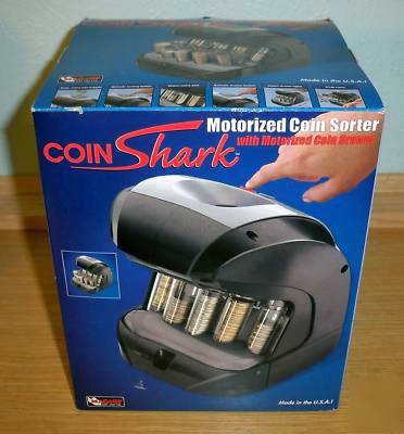 Magnif motorized coin sorter & drawer coin shark 