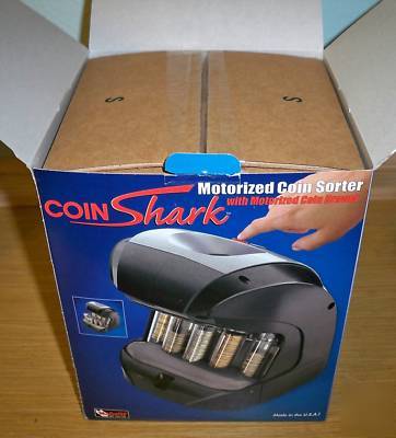Magnif motorized coin sorter & drawer coin shark 