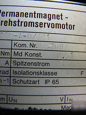 New indramat servo motor perm mag 90A-0-3-c/110-a 629M