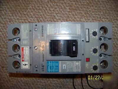 Siemens FXD63B225 225A 600V circuit breaker shunt trip