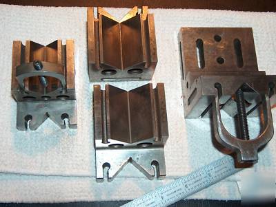 V- blocks and angle plate with v- groove