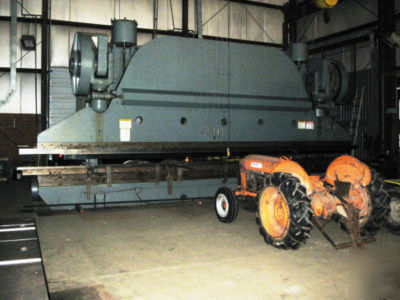 1,500 ton 33' cincinnati mechanical press brake JR036