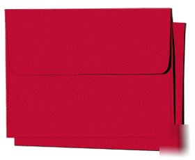 10 4X6 A6 a-6 chili red square-flap envelopes 