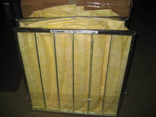 (2) air handler 24X24X29 pocket filters 5E854