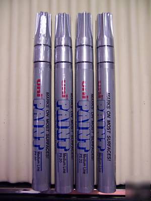 4 silver paint markers sanford 3614 px-20 opaque oil