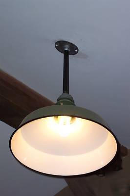 Antique pendant industrial porcelain light fixtures