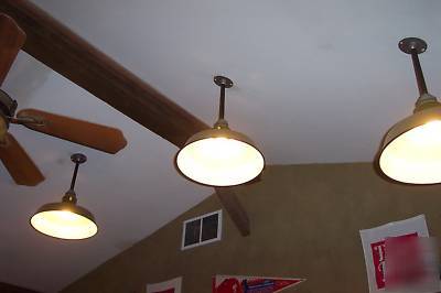 Antique pendant industrial porcelain light fixtures