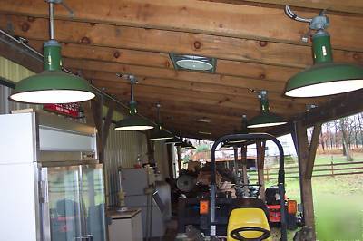 Antique pendant industrial porcelain light fixtures
