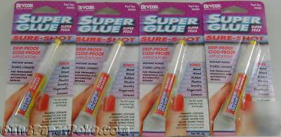 Devcon super shot all purpose super glue 4 pack