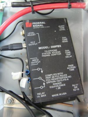 Federal signal model 3012 siren head w/ RS232 control