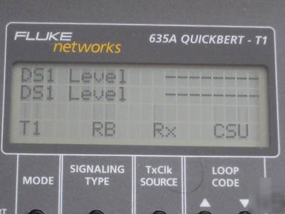 Fluke 635A quickbert t-1/DS1 test set