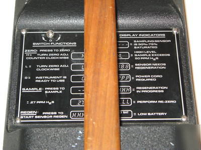 Jerome 631-x meter detector hydrogen sulfide analyzer