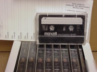 New 10 lot maxell m-90 data cassette sealed 10 lot