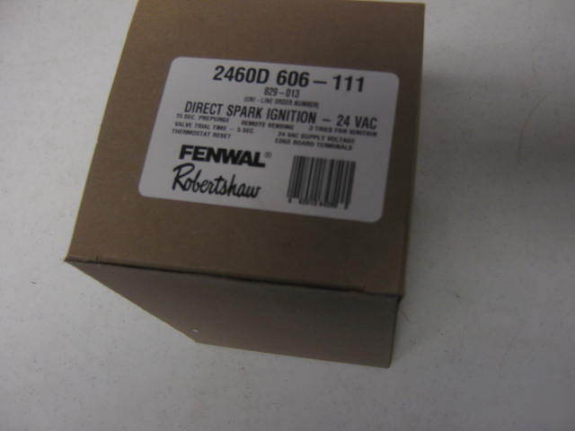 Robertshaw direct spark ignition 2460D 606-111 829-013