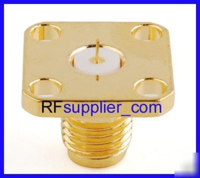 Sma female connector panel 4 holes rectangle pin
