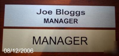 Personalised aluminium door / office sign
